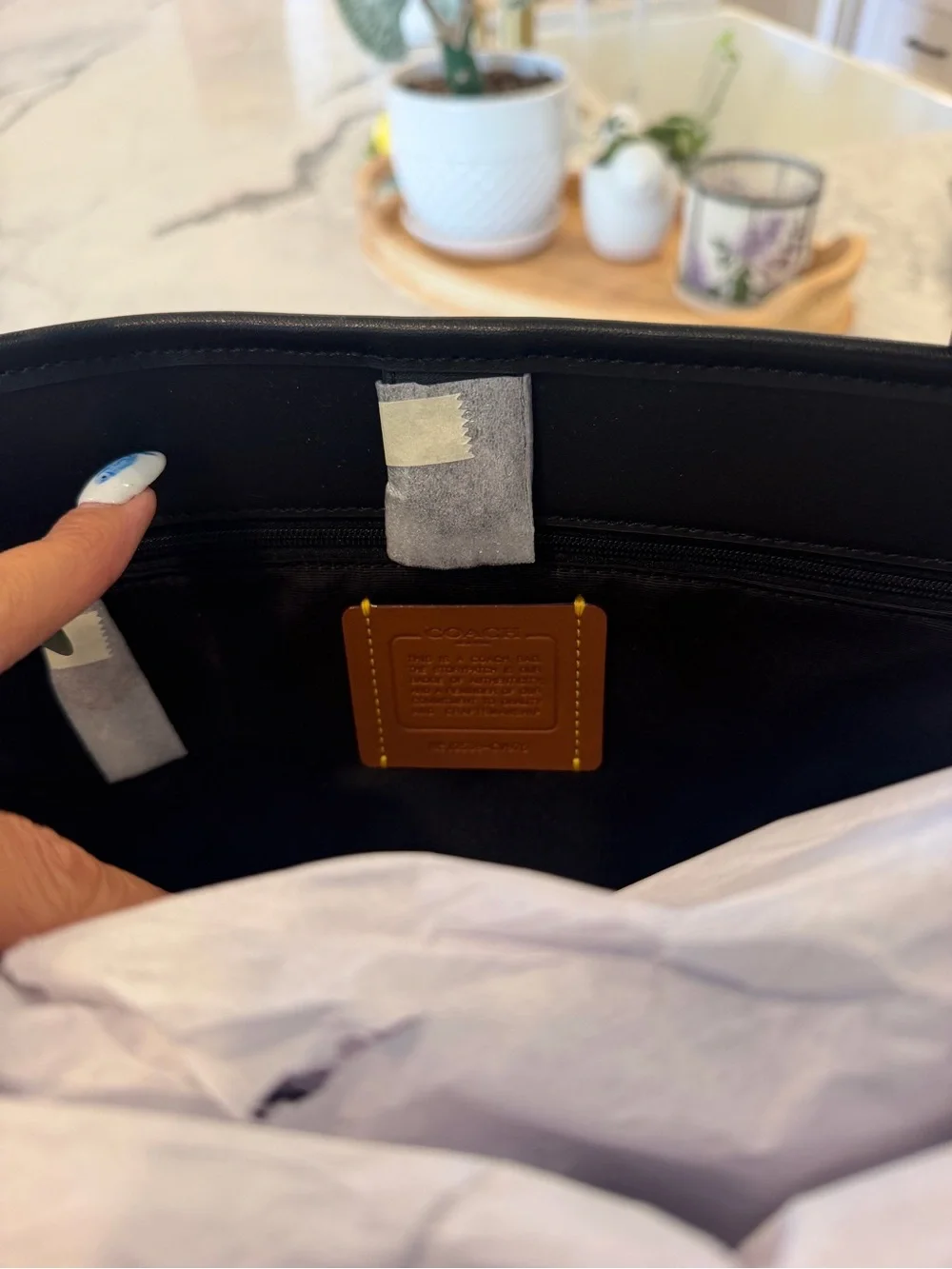Coach Black Signature City Tote